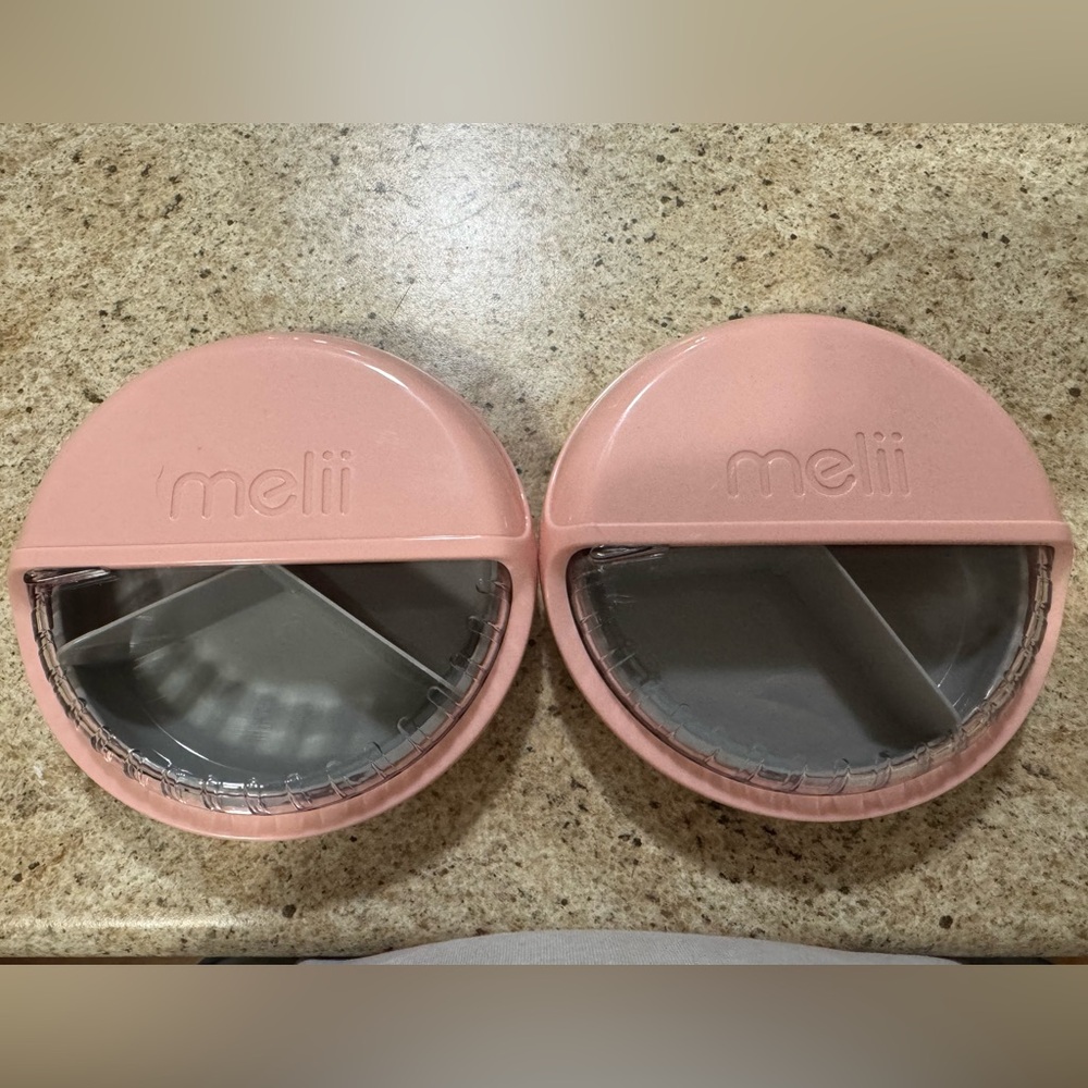 Pink and Gray Food Storage Containers